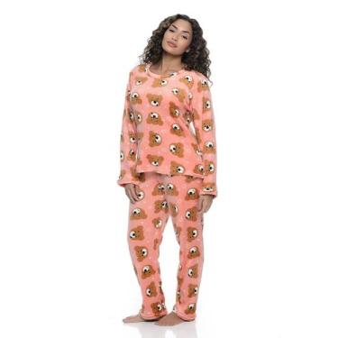 Imagem de Pijama Feminino Adulto Promoção Ultra Soft Manga Longa - Tere, Rose ur