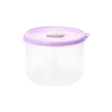 Imagem de Pote Redondo 11cm De Altura Para Microo-ndas E Freezer Com Válvula 1,7