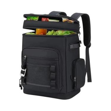 Imagem de Mochila Térmica Grande Impermeável 30L Durável Para Alimentos E Almoço