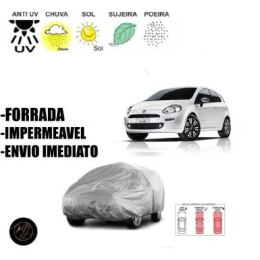 Imagem de Capa para cobrir Carro PUNTO FORRADA  M - 100% Impermeável e Total Pro