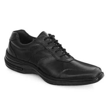 Imagem de Sapato Social Masculino Ortopédico De Amarrar Em Couro Premium 5090, P