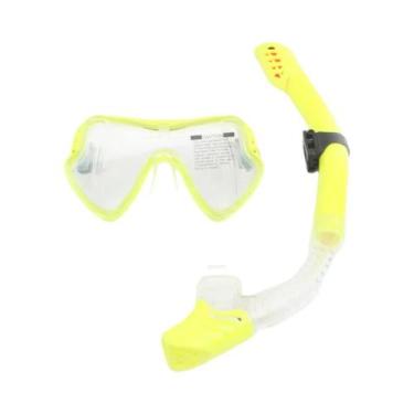 Imagem de Máscara de Mergulho Profissional com Snorkel - Adulto Unissex - Conjun