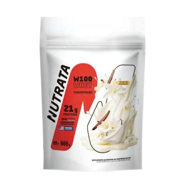Imagem de Whey Protein W100 Concentrado Refil 900g Nutrata, Baunilha