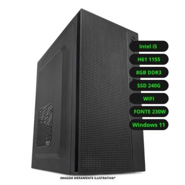 Imagem de Computador CPU Intel Core i5 8GB DDR3 SSD 240GB Wifi Fonte 230w Bivolt