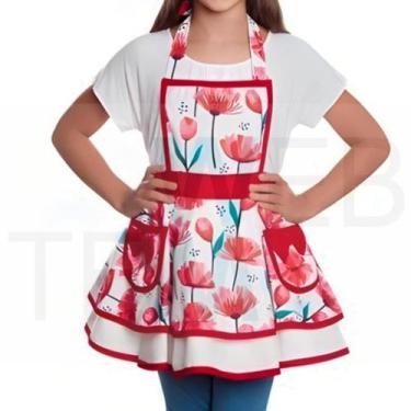 Imagem de Avental de Cozinha Bia Lisse Infantil Capobella: Luxo, Elegância e Pro