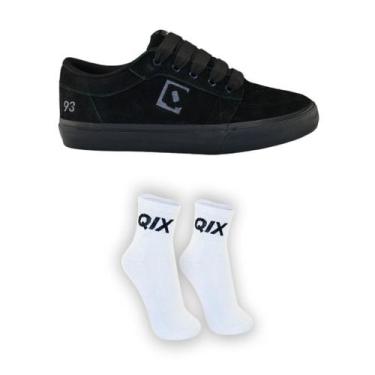 Imagem de KIT Tênis QIX Ninety Three e MEIA QIX Vulcan Conforto Baixo Básico, 35
