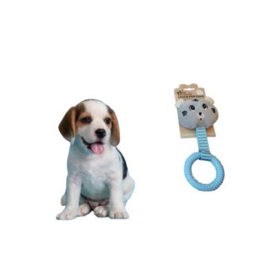 Imagem de Mordedor para Cães Filhotes Brinquedo Pelúcia em TPR - brv, Azul