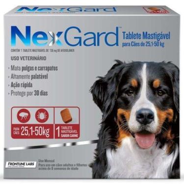 Imagem de NexGard 136 mg - Cães de 25,1 a 50 Kg  cx com 1 tablete - Boehringer I