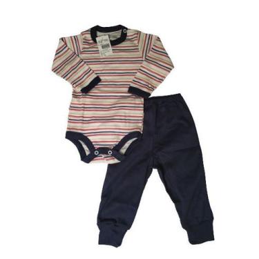 Imagem de Conjunto Body Botão Estampado - babyduck,  RN