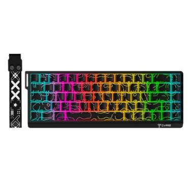 Imagem de Teclado Gamer 65% RGB Arkan Night Iluminado para Jogos Preto ANSI X68 