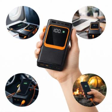 Imagem de Power Bank 50.000mAh Turbo 22,5W Carga Rápida Carregador Portátil Univ