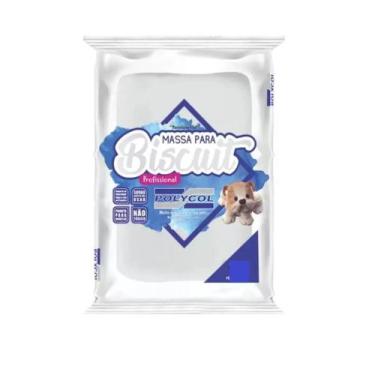 Imagem de Massa Base de Biscuit Super Branca 500g Super Macia - POLYCOL
