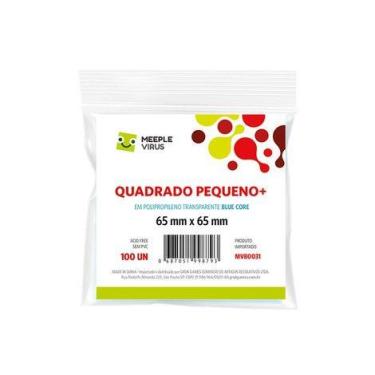 Imagem de Sleeves Quadrado Pequeno Blue Core 65x65mm - Pacote com 100 Unidades -