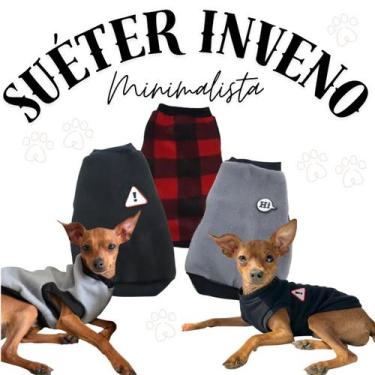 Imagem de Kit 3 Roupas Inverno Soft para Cachorros - Conforto e Proteção Frio - 