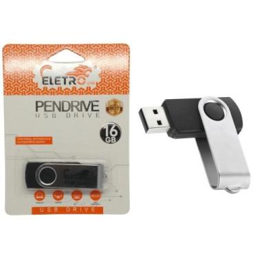 Imagem de Pendrive Portátil Usb 2.0 16Gb El-Bu-16 Eletromex