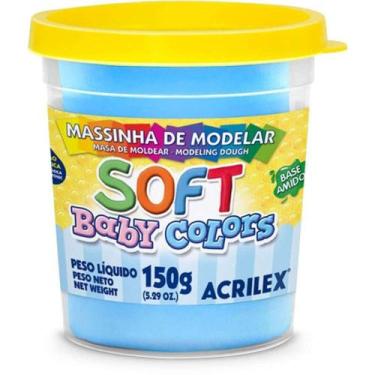 Imagem de Massinha de Modelar Soft Baby Colors Acrilex 150g, Azul