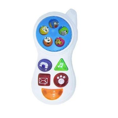 Imagem de Celular Musical Baby Phone com Som e Luz - Pica-Pau, Az