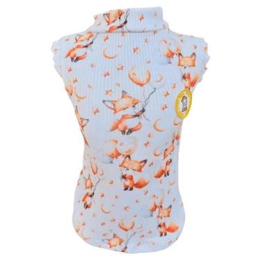 Imagem de Camiseta Regatinha Raposinha Off White para cachorro e gato - Simba Lo