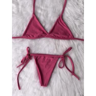 Imagem de Biquíni asa delta feminino várias estampas biquini sutiã decotado biki
