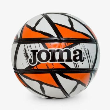 Imagem de Bola futsal joma cancha branco/laranja