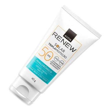 Imagem de Protetor Solar Renew Fps 50 Loção Facial Matte Hialurônico - avon