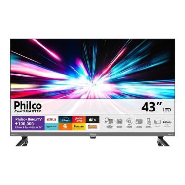 Imagem de Smart TV 43" Philco QLED HDR10 Roku TV P43KRB, 43"