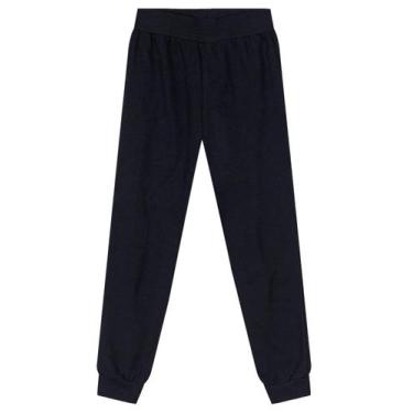 Imagem de Calça jogger infantil menino em moletinho Brandili, 10, Preto