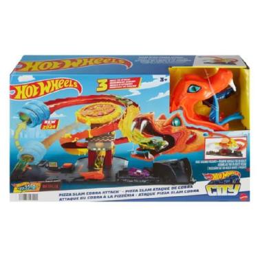 Imagem de Hot Wheels City Ataque de Cobra vs Pizzaria HTN81