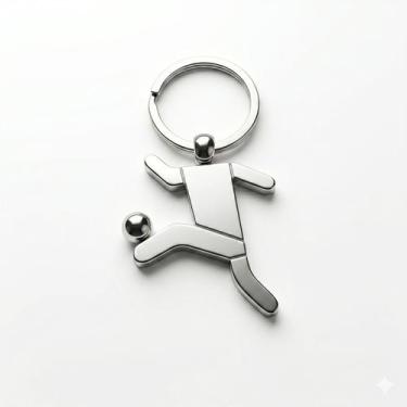 Imagem de Kit 10 Chaveiro Articulado Jogador de Futebol de Metal Coleção Brasil 