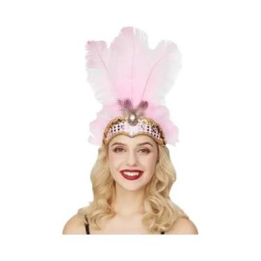 Imagem de Tiara De Cristal Com Plumas Estilo Flapper Dos Anos 1920 Para Mulheres