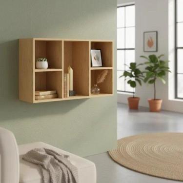 Imagem de Nicho para Quarto Modulado Infinity Marrom Angelin - Móveis Castro