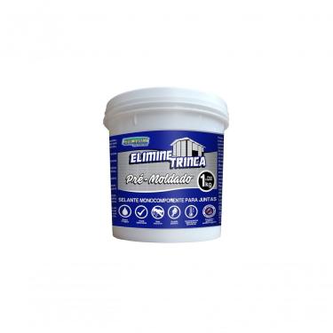Imagem de Selante Eliminetrinca Pré-moldado com Função Elástica Monocomponente Pronto para Aplicação Branco Selamix 1KG