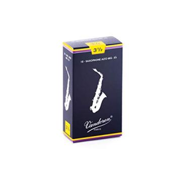 Imagem de Palheta Tradicional 3,5 para Sax Alto com 10 unidades embaladas individualmente - SR2135