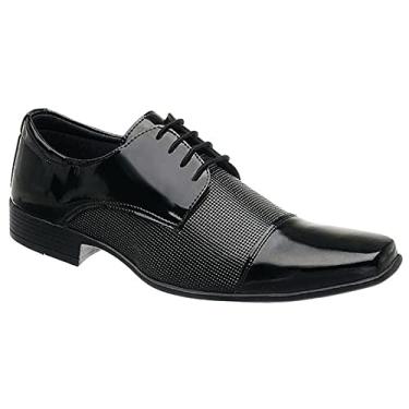 Imagem de Sapato Social Esporte Fino Masculino Sintético com Cadarço Sanlorenzo 1011 Cor:Preto;Tamanho:38;Gênero:Masculino