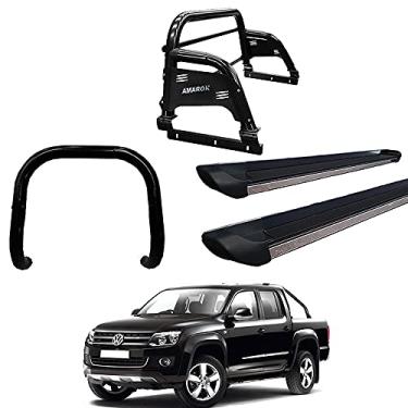 Imagem de Kit Quebra Mato+Estribo Per+Santo Ant H3 AMAROK CD PRETO