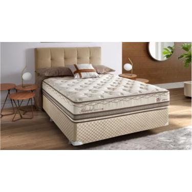 Cama Box + Colchão King Koil Attraction Queen Size - 1,58 X 1,98