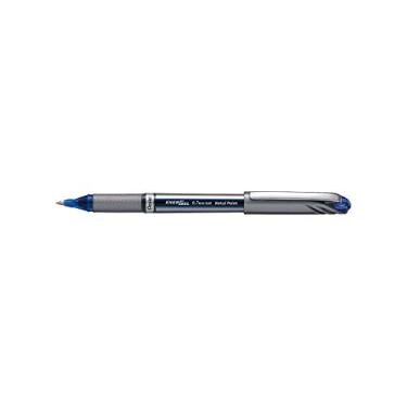 Imagem de Pentel EnerGel NV Caneta esferográfica líquida de gel para vara, tinta azul, média, 12 itens no total