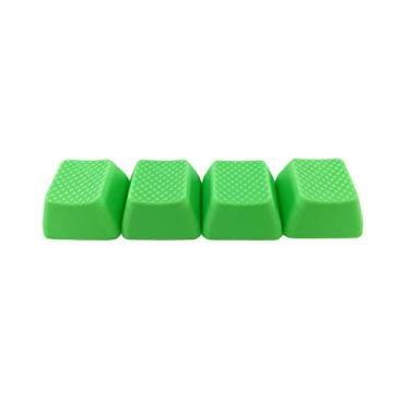 Imagem de Teclas para jogos de borracha TPR em branco, conjunto de 4 teclas 1u para teclados mecânicos Cherry MX compatíveis com OEM, Neon Green, R2