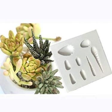 Imagem de Molde De Silicone Folhas Suculenta