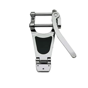 Imagem de Guitar Bridge Tremolo System Bridge Guitar Parts Para LP E Half Hollo Body Guitar peças ponte guitarra (Color : Silver)