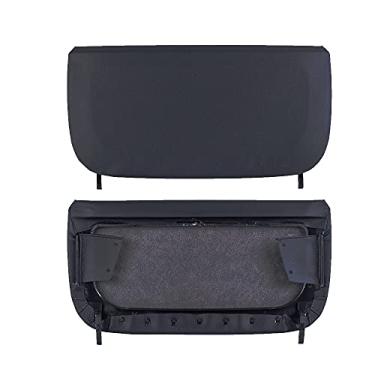 Imagem de Hacreyatu Capa de bolso para banco traseiro para encosto capa de painel de assento compatível com B-MW Série 5 F18 G7 F07 Série 7 F02 (preto)