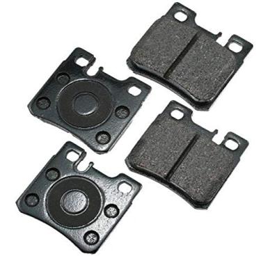 Imagem de Akebono EUR495 Euro Ultra Premium Kit de pastilhas de freio a disco de cerâmica, cinza