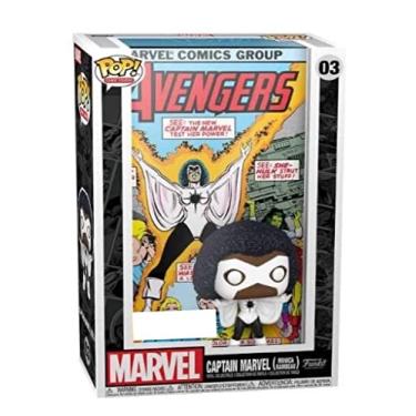 Imagem de Funko Pop! Cover Art Marvel Collection Collectible Vinyl Figure Comic Covers (Captain Marvel)