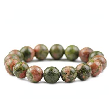 Imagem de Amuleto de pedra natural pulseiras e pulseiras femininas contas joias presentes - corda elástica de 12 mm, Cristal