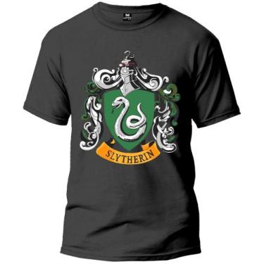 Imagem de Camiseta Harry Potter Sonserina Adulto Camisa Manga Curta Premium 100%