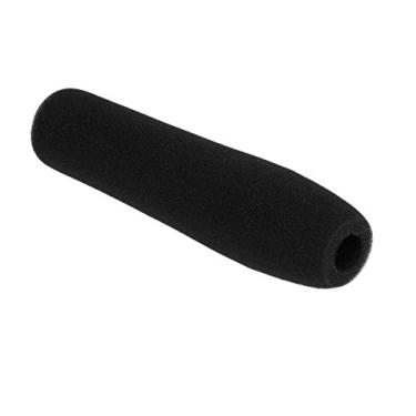 Imagem de AKOAK AKOAK 1 peça x 12 cm preto microfone para câmera para-brisas espuma macia capa de microfone esponja para microfones Shotgun para Audio-Technica, Azden, Ikegami, Panasonic, Schoeps, Shure