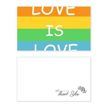 Imagem de Rainbow Gay Lésbica Transgênero LGBT Cartão de Agradecimento Papel de Aniversário Saudação Casamento Apreciação