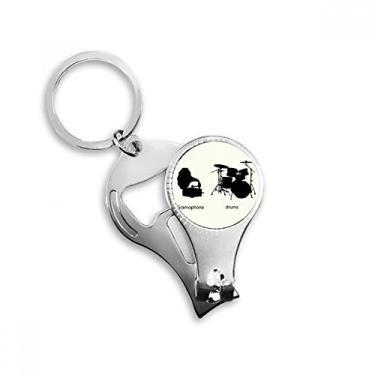 Imagem de Kit de bateria Song Music padrão de energia alicate de unha anel chaveiro abridor de garrafa cortador