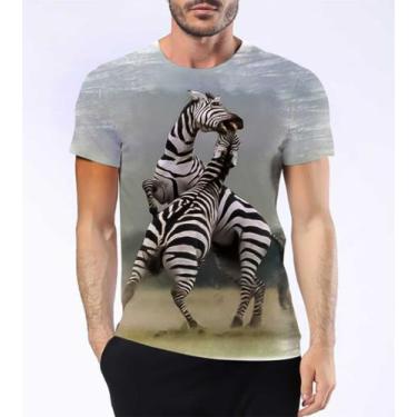 Imagem de Camisa Camiseta Zebra Animal África Preto E Branco Hd 8 - Estilo Krake