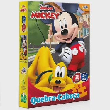 Jogo Quebra Cabeça Infantil Mickey Mouse 100 pçs Toyster - Quebra-Cabeça -  Magazine Luiza